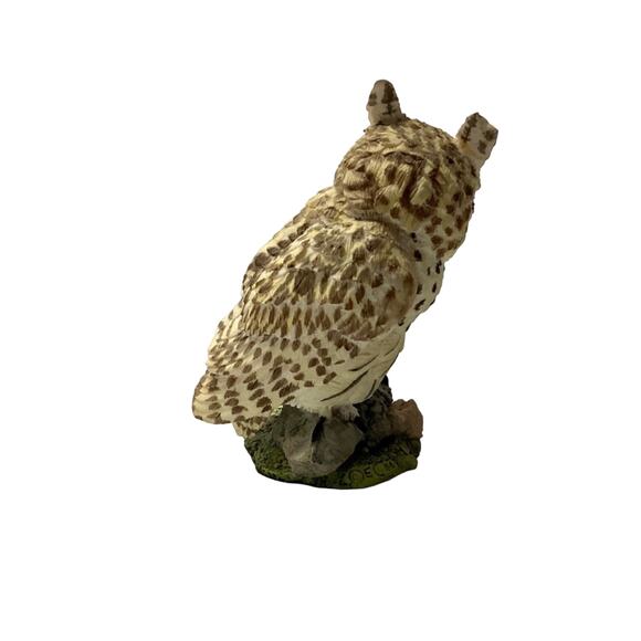 The Franklin Mint Eurasian Eagle Owl Vintage Resin Figurine - Picture 3 of 7